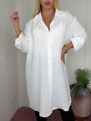 MAXI CAMICIA MANTOVA BIANCA