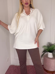 MAGLIA CONNI BIANCO