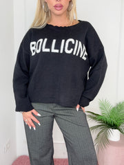 MAGLIA BOLLICINE NERA