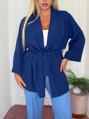 GIACCA KIMONO BLU