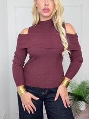 MAGLIA LILY BORDEAUX