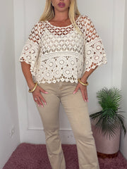 MAGLIA FRAGOLINA SABBIA