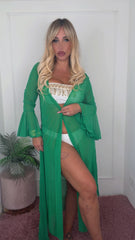 COPRICOSTUME PAILLETTES VERDE