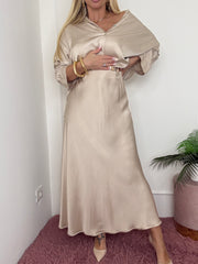 CAMICIA RASO CHAMPAGNE