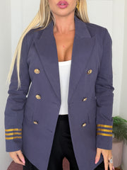 GIACCA MILITARE BLU