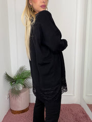 MAGLIA PIZZO NERA