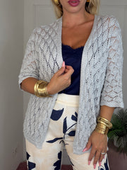 CARDIGAN GAIA ARGENTO