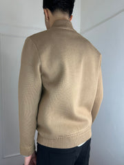 GIACCA DENIM CAMMELLO