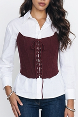CORSETTO ROSE BORDEAUX