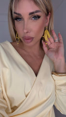 ORECCHINI FARFALLA GIALLO