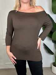 MAGLIA DINA MARRONE