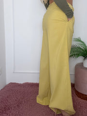 PANTALONE VENERE GIALLO OCRA