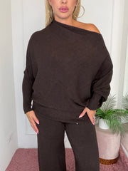 MAGLIA VIVIANA MARRONE