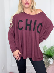 MAGLIA CHIC BORDEAUX