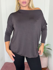MAGLIA DOLLI MARRONE