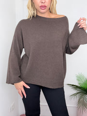 MAGLIA MICHELLE MARRONE