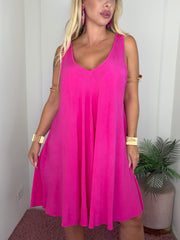 ABITO MIRANDA CORTO FUCSIA