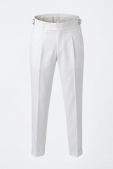 PANTALONE AMERICA BIANCO