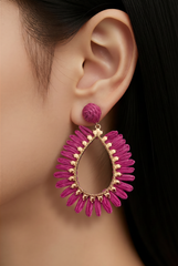ORECCHINI MIRANDA FUCSIA