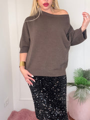 MAGLIA FESTE MARRONE