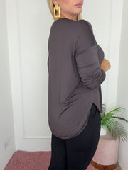 MAGLIA DOLLI MARRONE