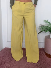 PANTALONE VENERE GIALLO OCRA