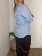 CAMICIA OFFICE CELESTE