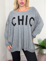 MAGLIA CHIC GRIGIA