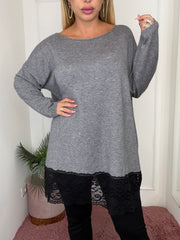 MAGLIA PIZZO GRIGIO