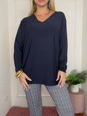 MAGLIA TRIANGOLO BLU