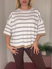 MAGLIA CASTAGNA BIANCA