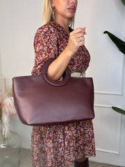 BORSA FIORI BORDEAUX