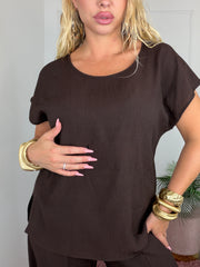 COMPLETO MALA MARRONE