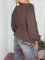 CAMICIA EDERA MARRONE
