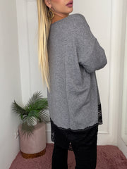 MAGLIA PIZZO GRIGIO