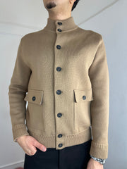 GIACCA DENIM CAMMELLO