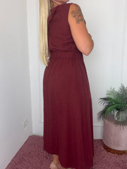ABITO SORAYA ROSSO MATTONE