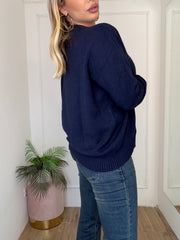 MAGLIA SCATOLETTA BLU