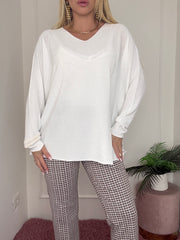 MAGLIA TRIANGOLO BIANCA