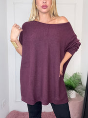 MAGLIA TONDO BORDEAUX