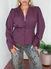 CAMICIA EDERA PRUGNA